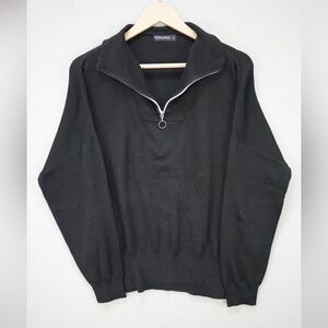 Black womens Sweater with Zipper